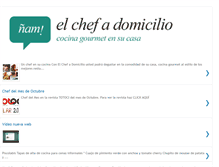 Tablet Screenshot of elchefadomicilio.com